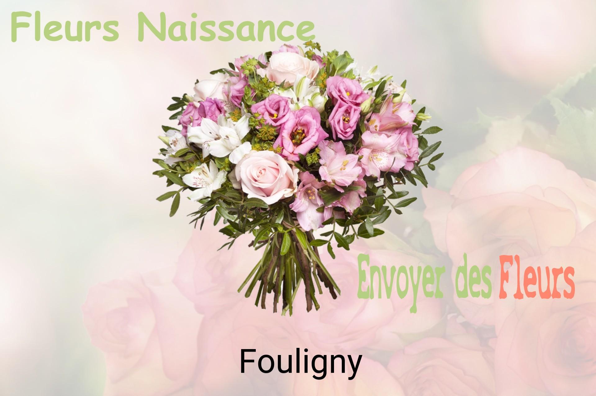 Bouquet de fleurs de naissance livré à Fouligny